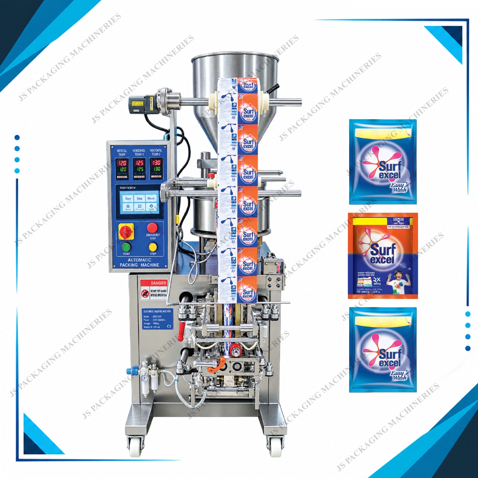 Automatic Mini Pack Detergent Powder Packing Machine