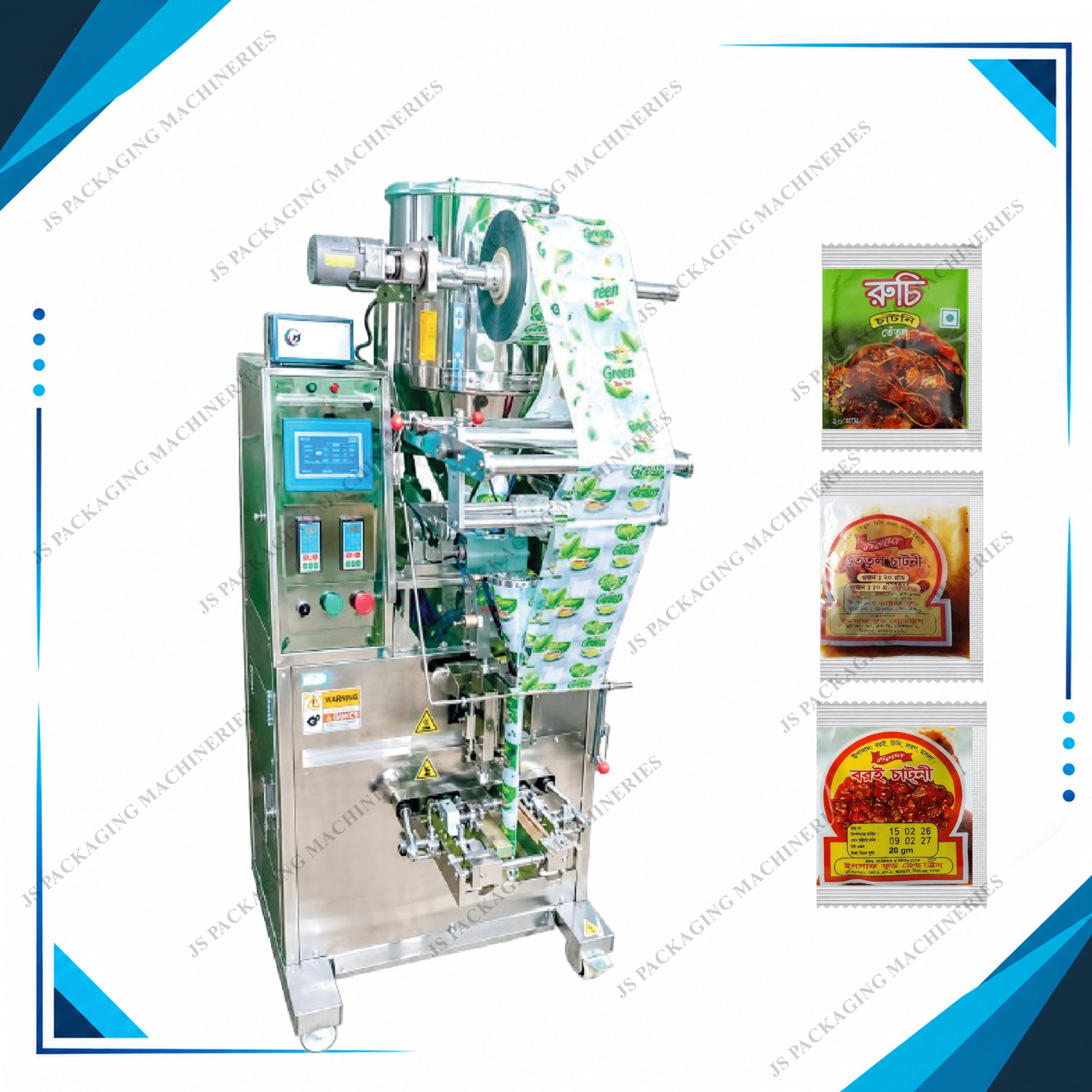 Automatic Chutney Mini Pack Packing Machine